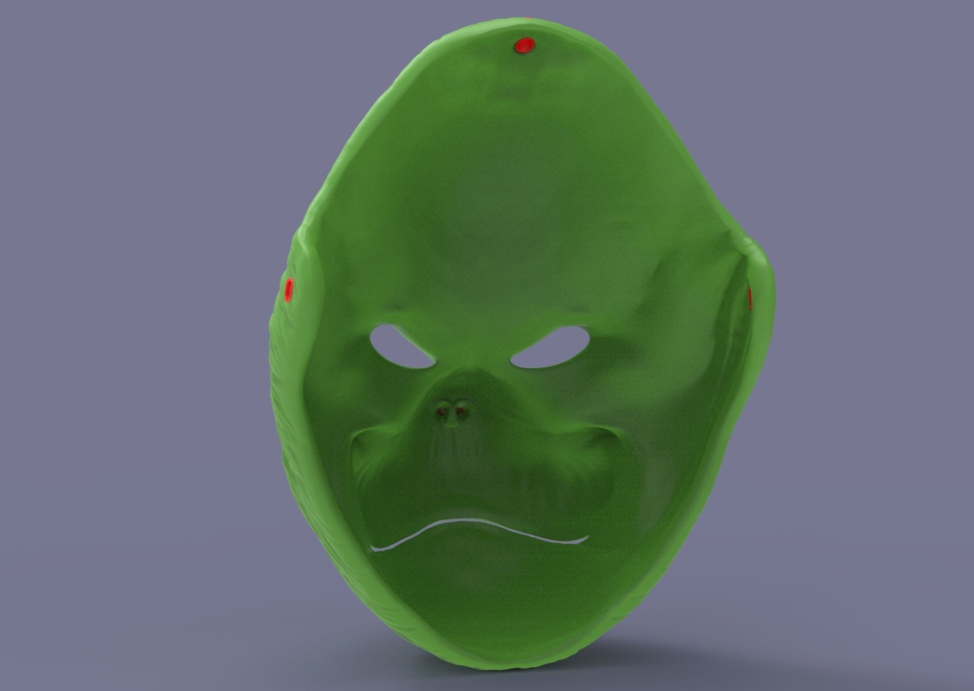 Grinch mask 3D print model_22