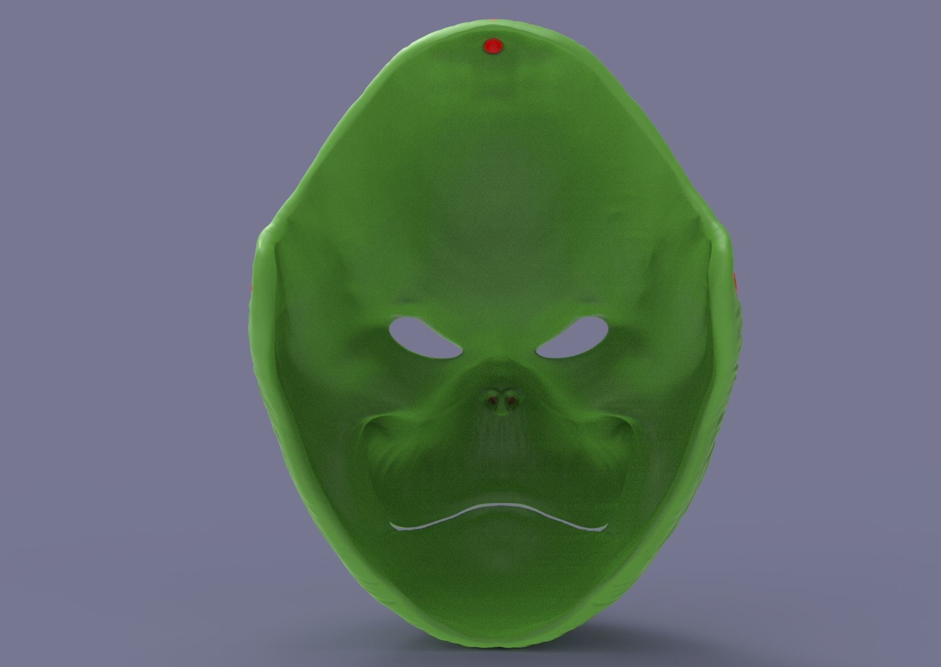 Grinch mask 3D print model_23