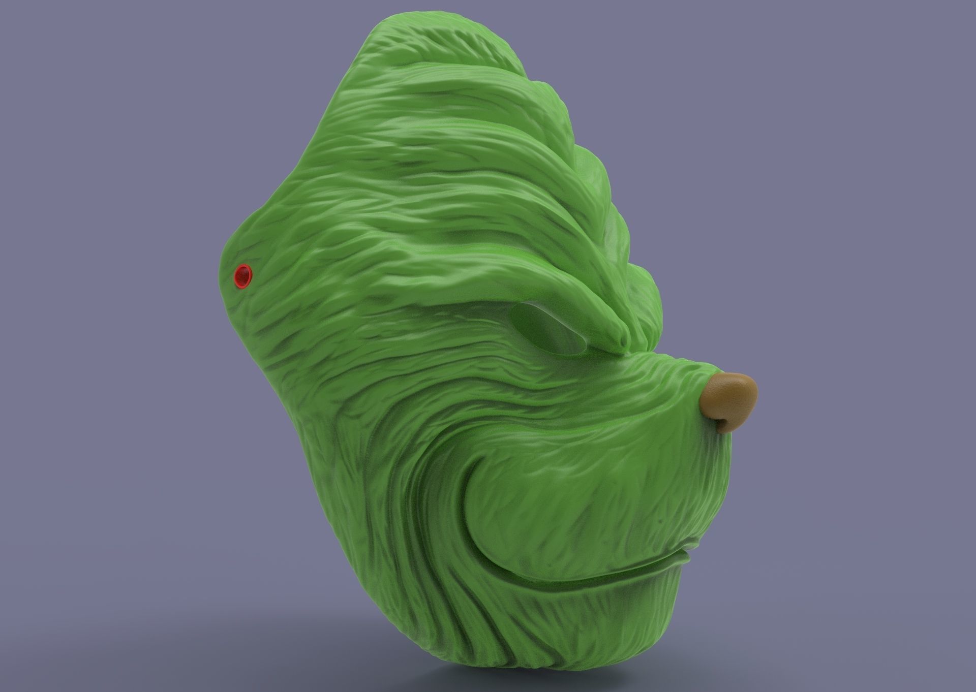 Grinch mask 3D print model_27