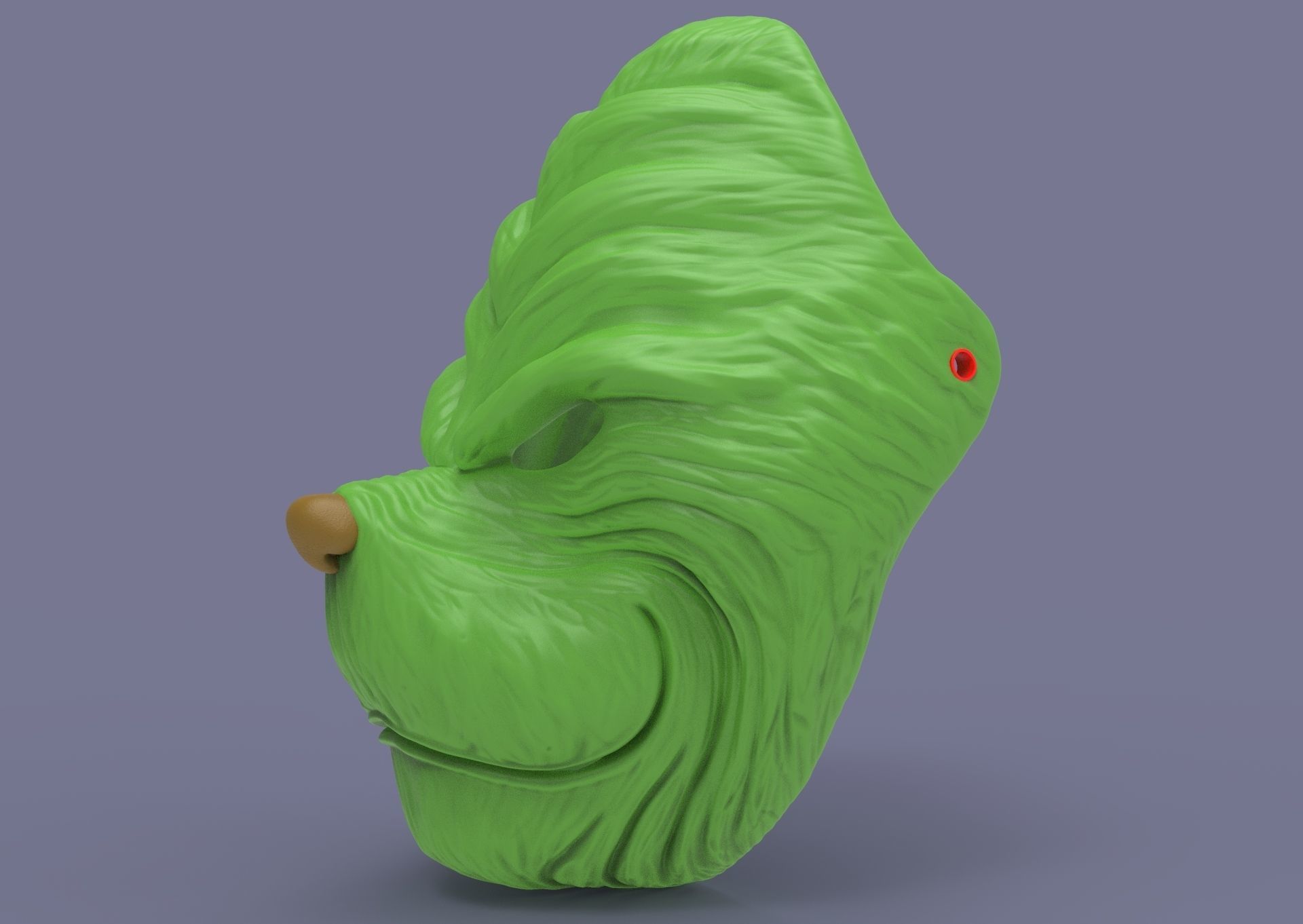 Grinch mask 3D print model_18