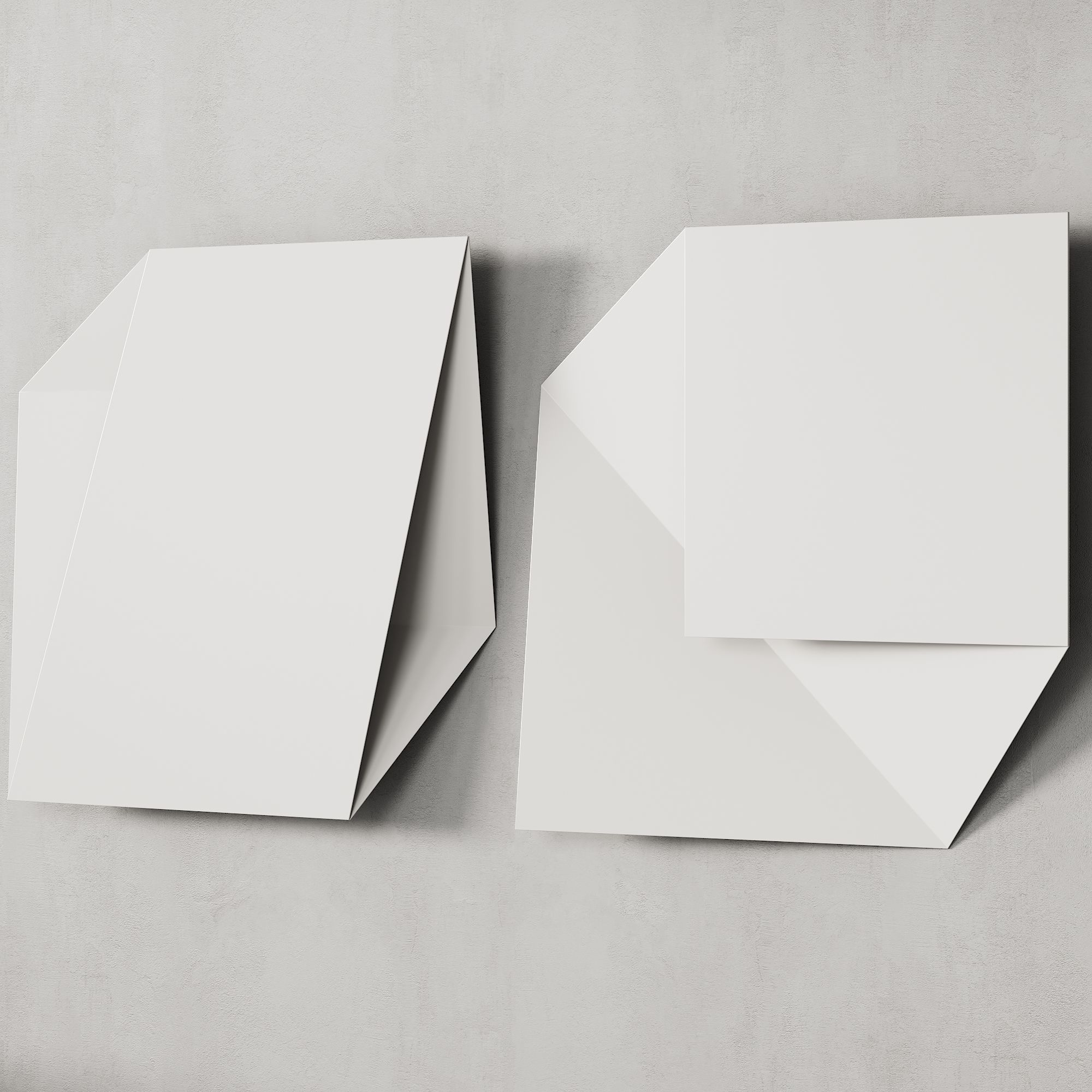 456 decorative wall art 22 minimal metal art by Heiner Thiel P02 3D model_5