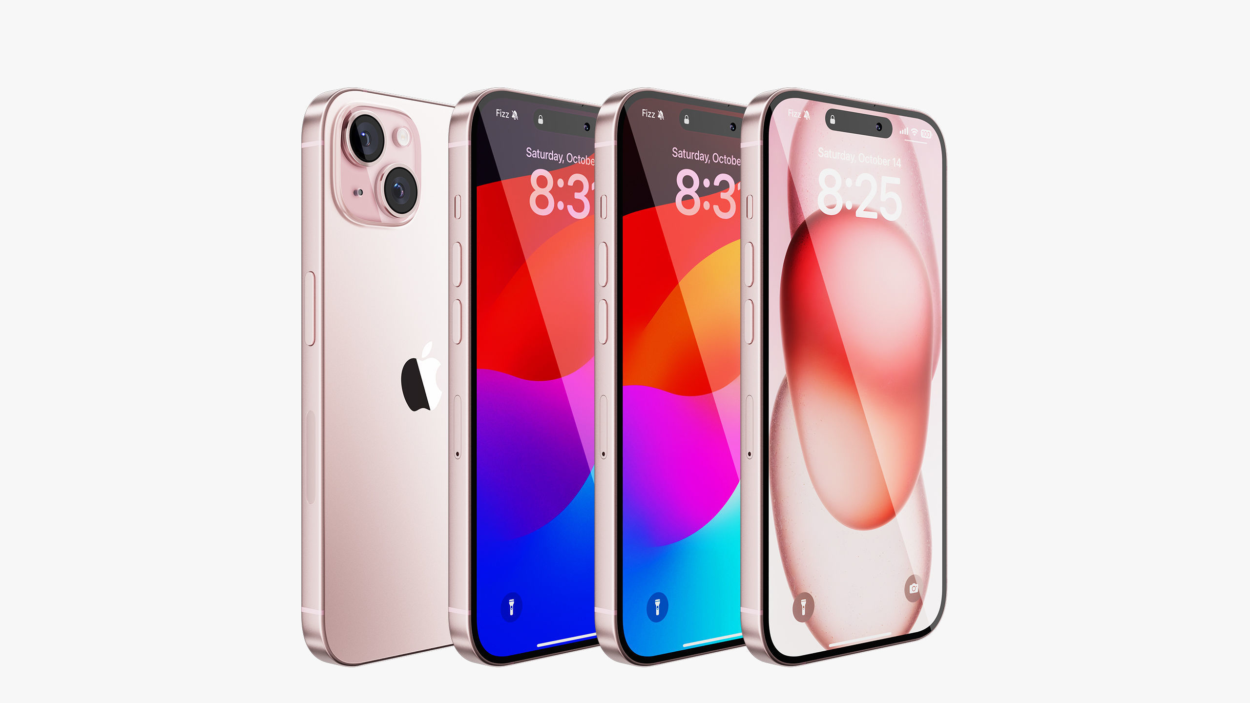 iPhone 15 - 15 Plus Pink 3D model_2