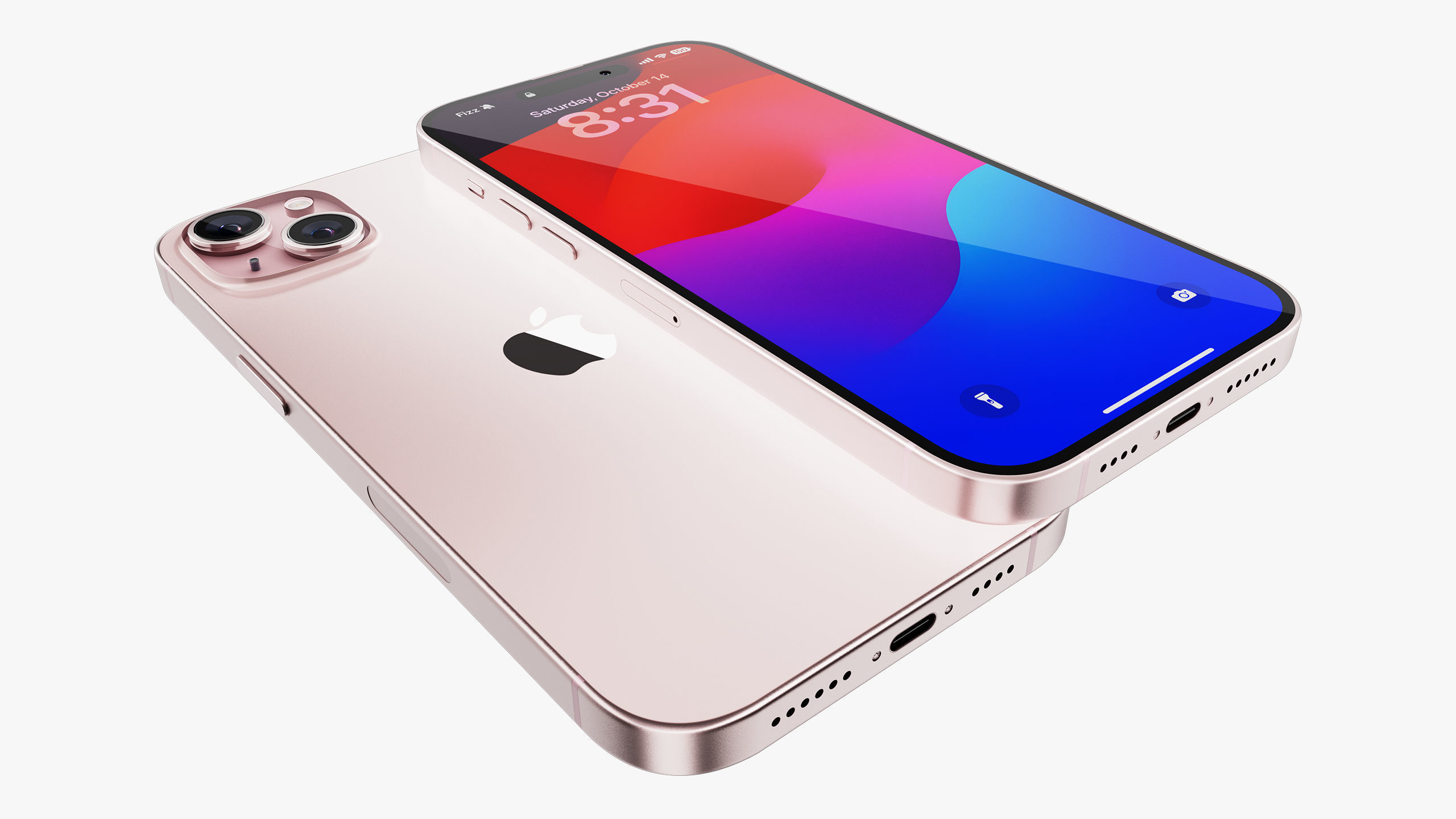 iPhone 15 - 15 Plus Pink 3D model_30