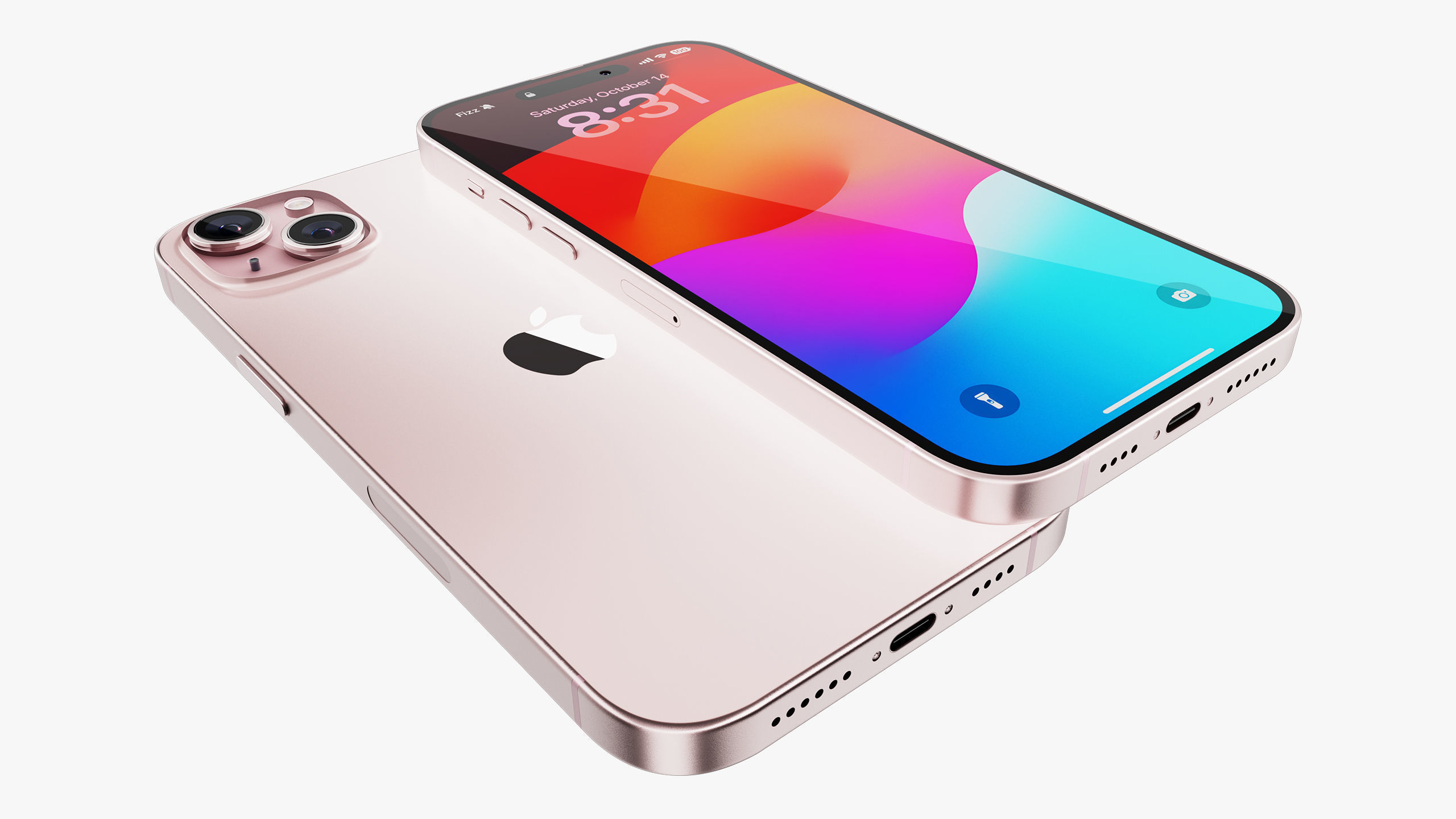 iPhone 15 - 15 Plus Pink 3D model_22