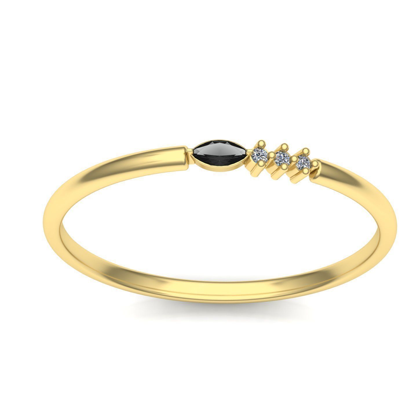 woman ring 4 3D print model_8