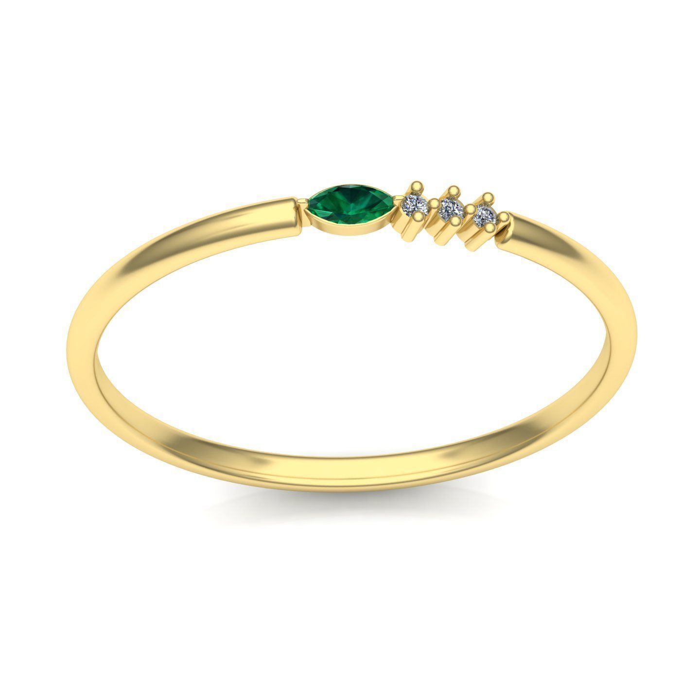 woman ring 4 3D print model_2