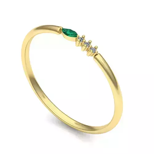 woman ring 4 3D print model