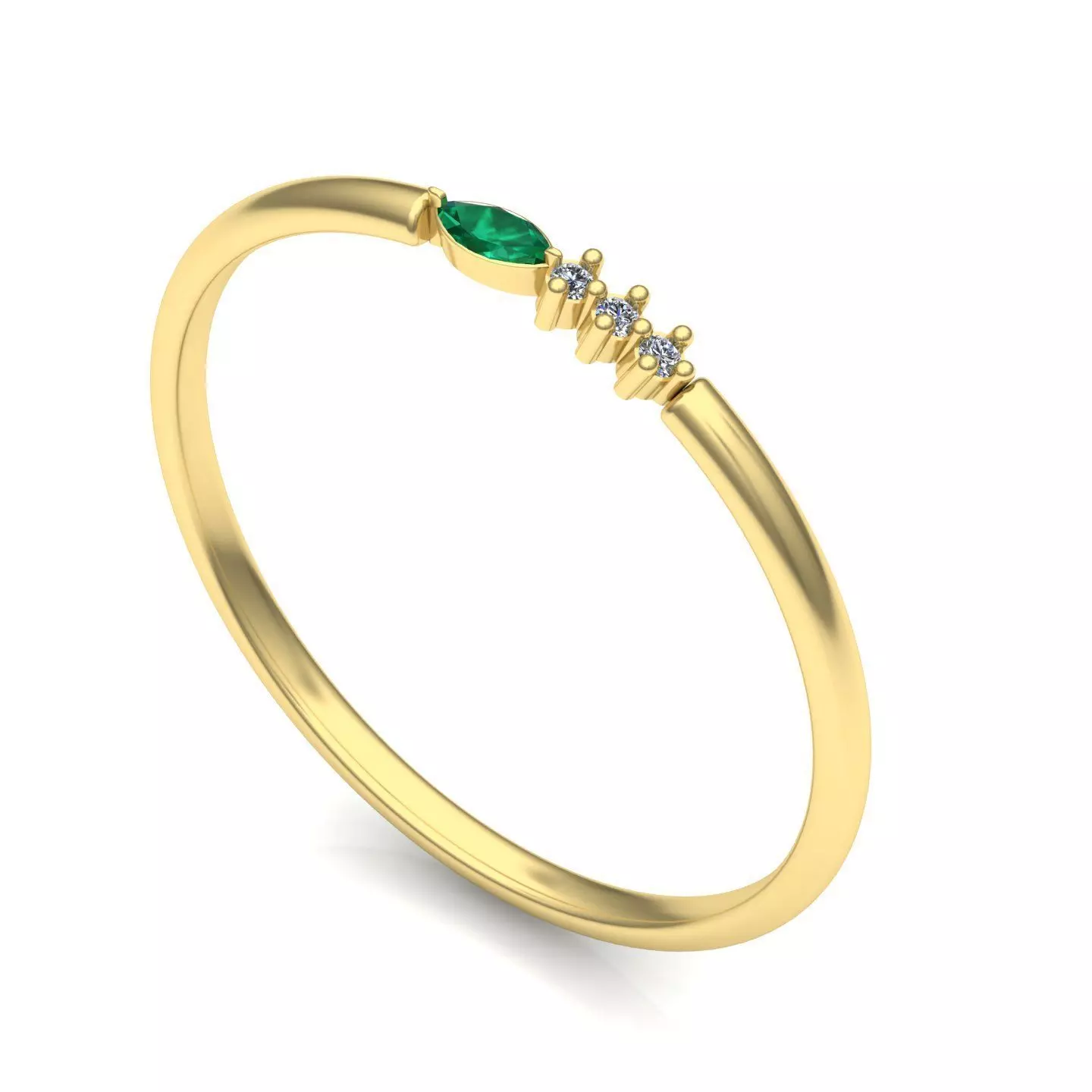 woman ring 4 3D print model_0