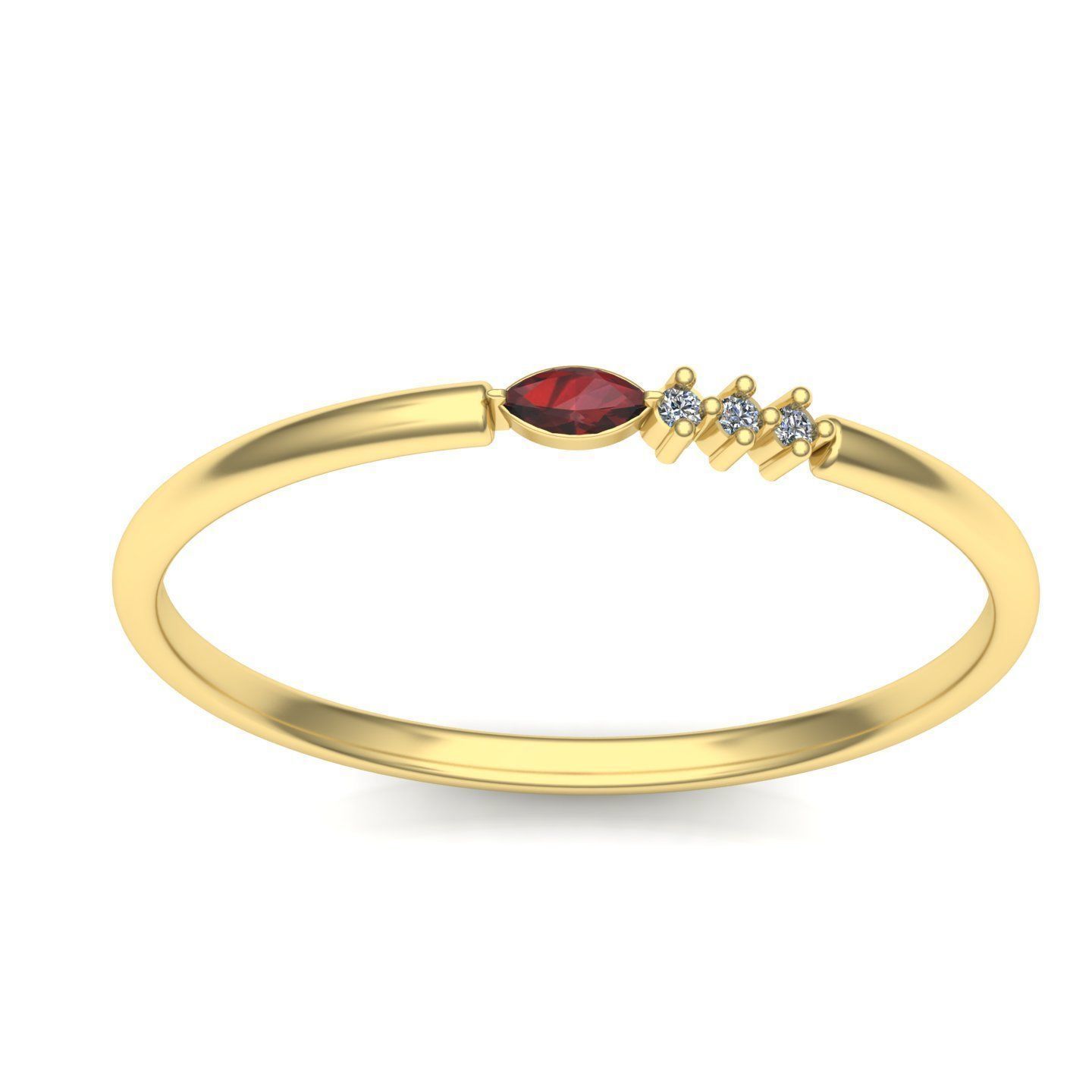 woman ring 4 3D print model_9