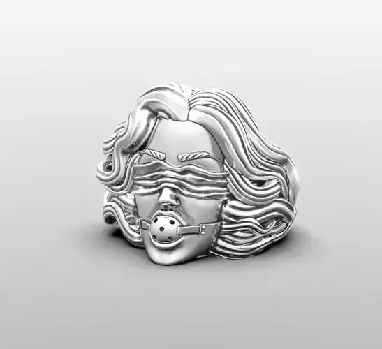 Ring-BDSM woman-3D model STL-file for 3D printing 3D print model