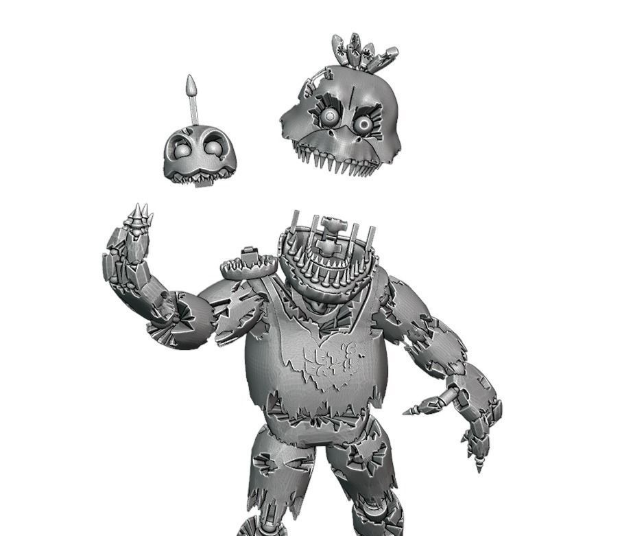 Nightmare Chica 3D print model_5