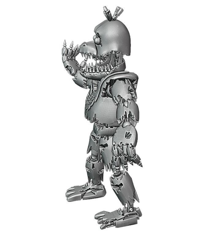 Nightmare Chica 3D print model_1