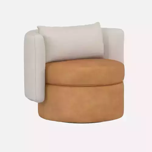 Jordan Leather Swivel Chair PBR