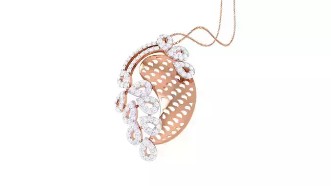 High Jewelry Pendant Earrings Set 3dm stl obj mtl gltf glb