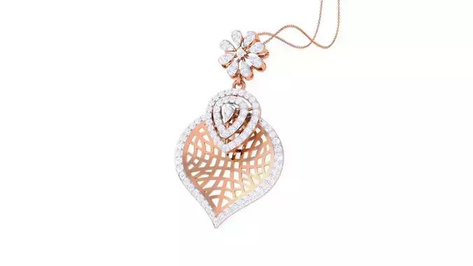 High Jewelry Pendant Earrings Set 3dm stl obj mtl gltf glb