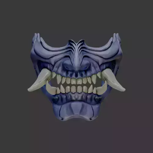 Wearable Oni Mask 14 Demon Half Face Ver 2