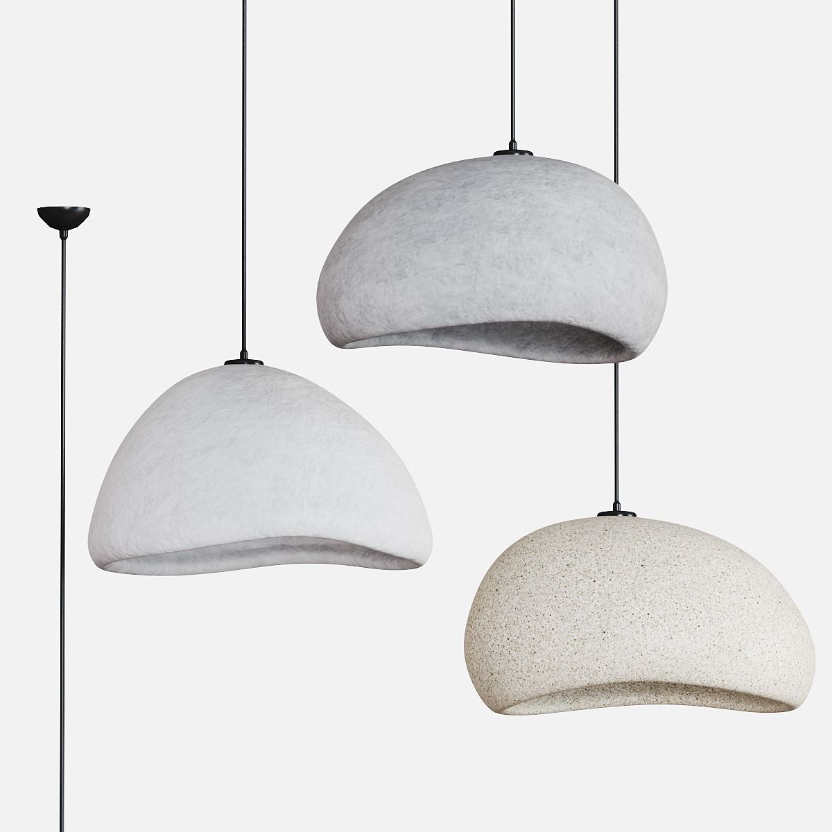 Wabi Sabi E27 Scandinavian Style 3D model_2