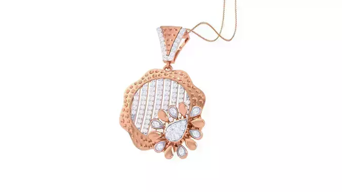 High Jewelry Pendant Earrings Set 3dm stl obj mtl gltf glb