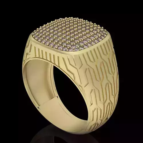 Man ring silver gold jewelry printable 3D model