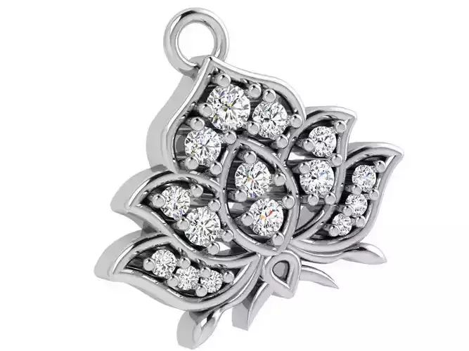 Lotus Diamond Pendant 4305