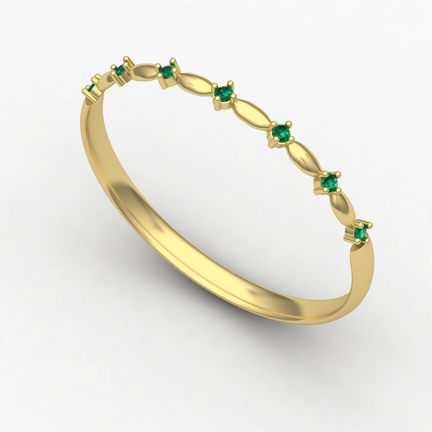 woman ring5 3D print model_5