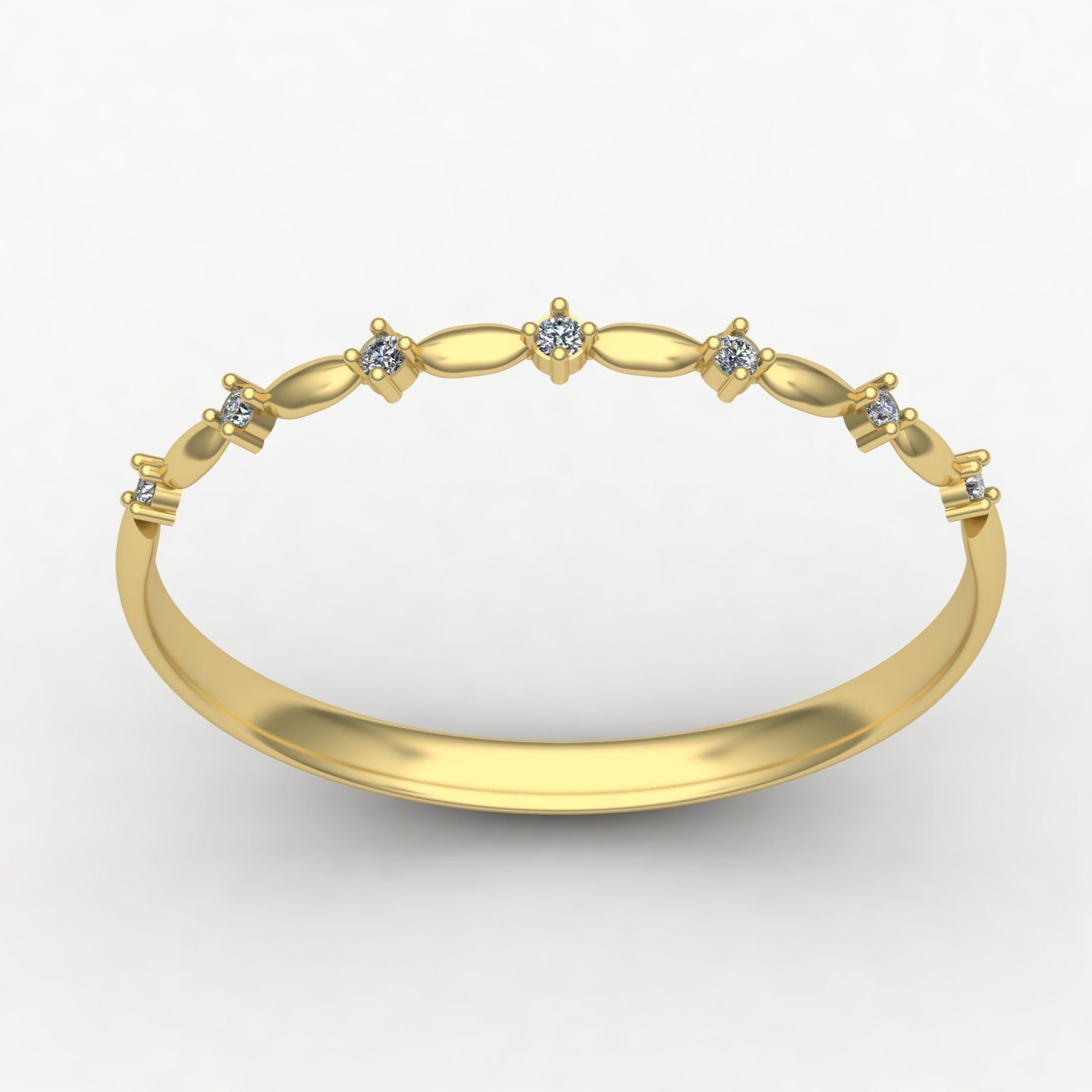 woman ring5 3D print model_2