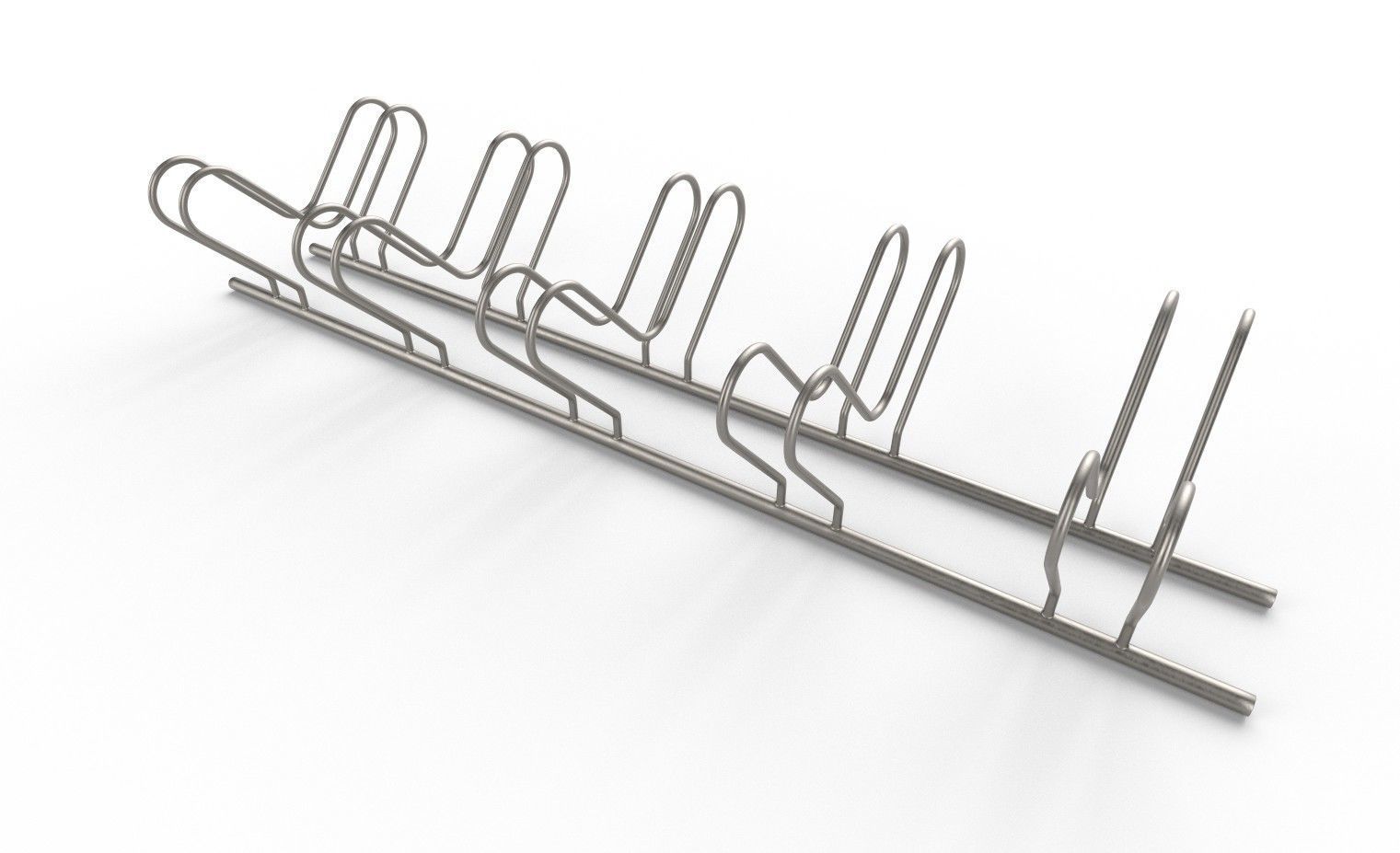 Bike Rack M10 Low-poly 3D model_5