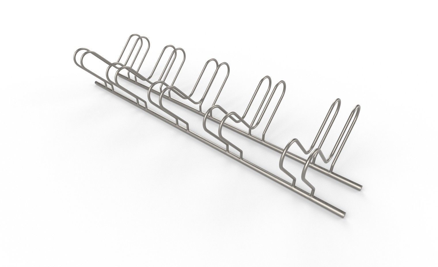 Bike Rack M10 Low-poly 3D model_3