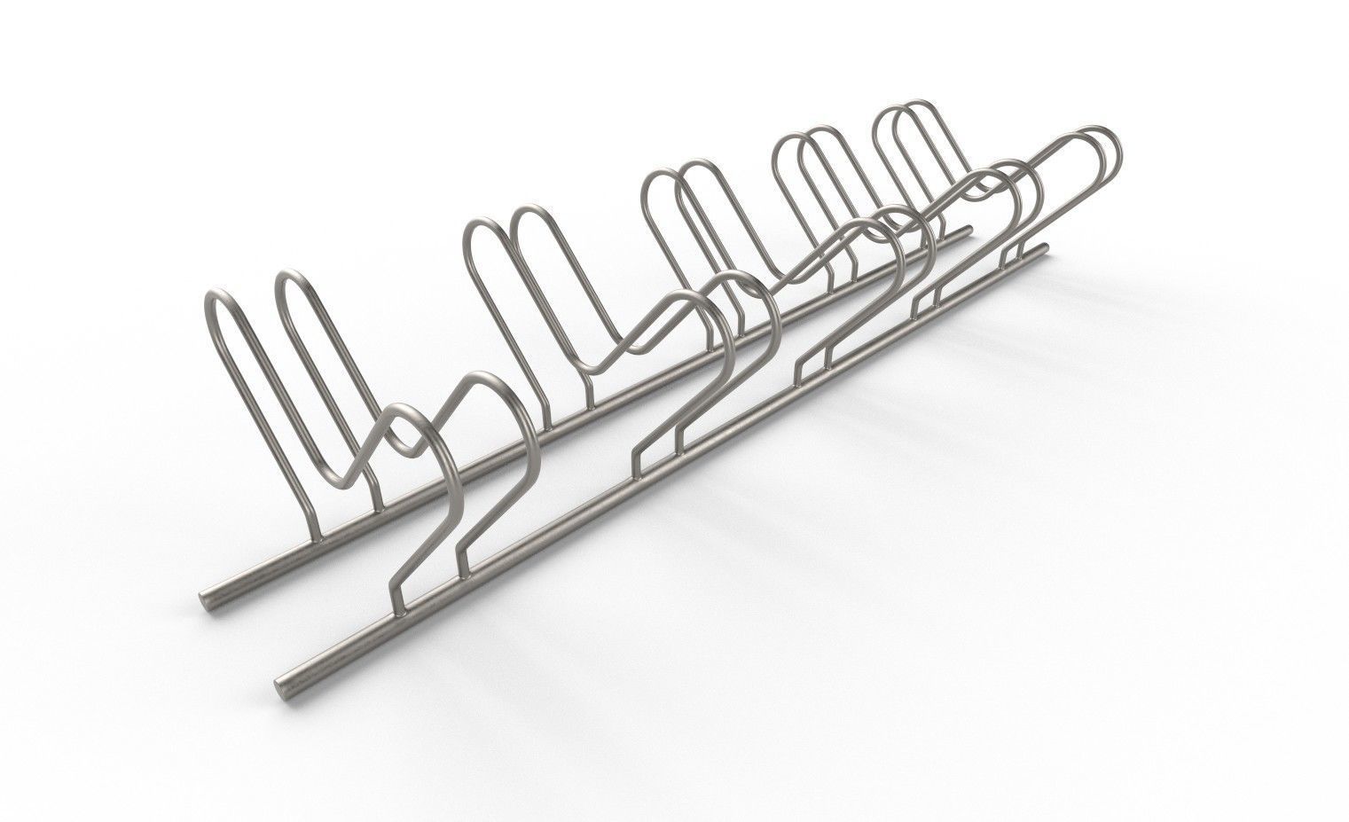 Bike Rack M10 Low-poly 3D model_4
