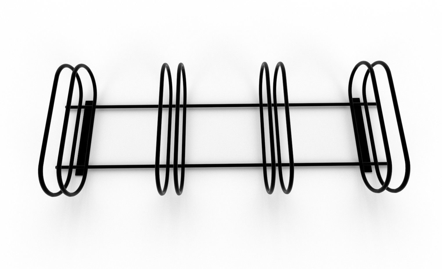 Bike Rack M09 Low-poly 3D model_5