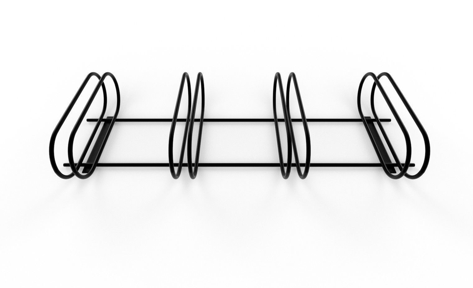 Bike Rack M09 Low-poly 3D model_2