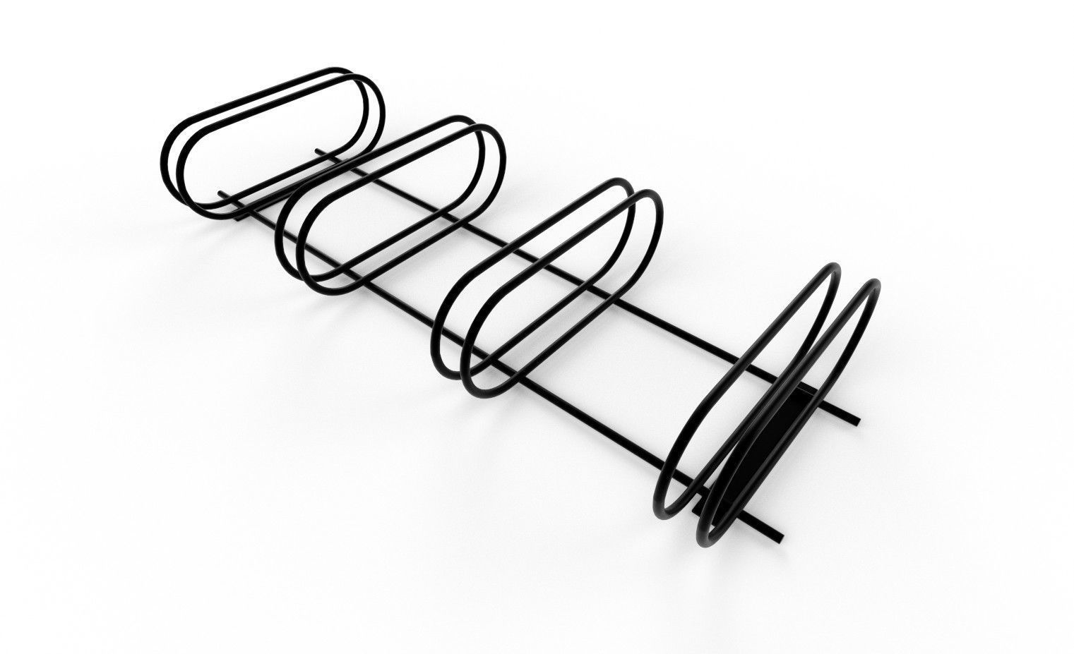 Bike Rack M09 Low-poly 3D model_3