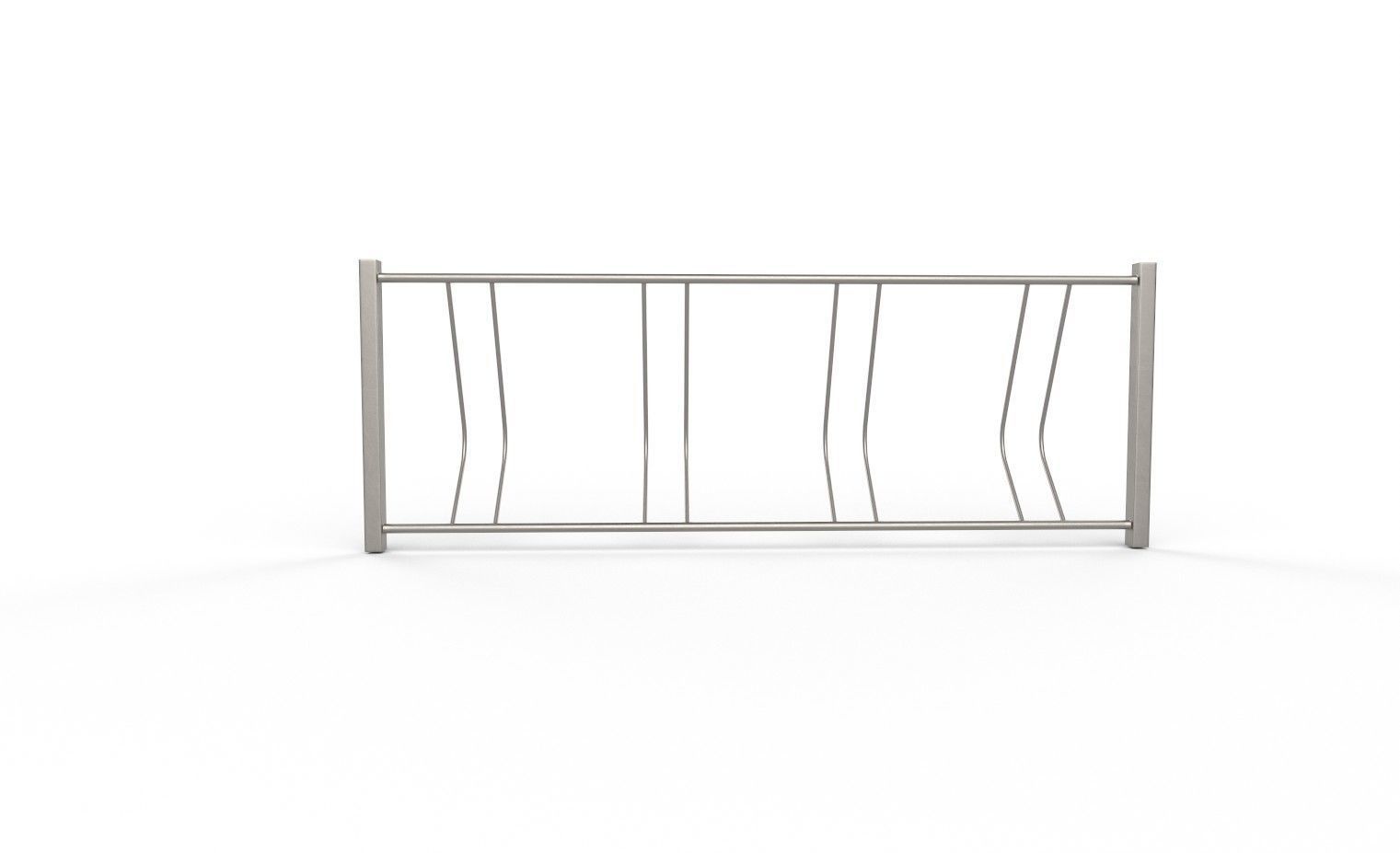 Bike Rack M08 Low-poly 3D model_2