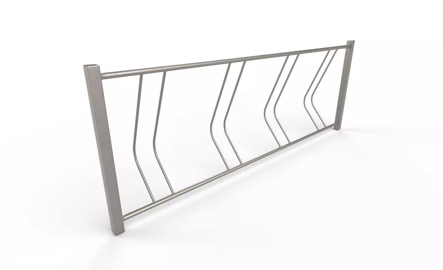 Bike Rack M08 Low-poly 3D model_0