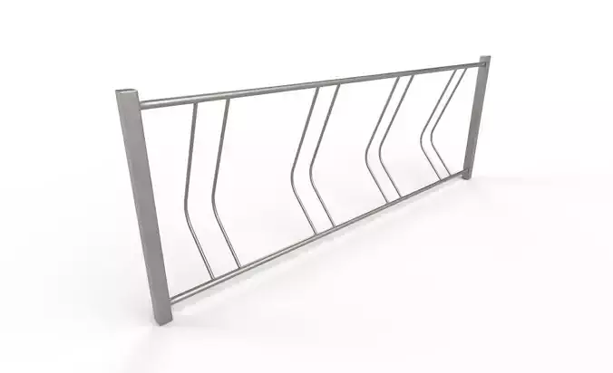 Bike Rack M08 Low-poly 3D model
