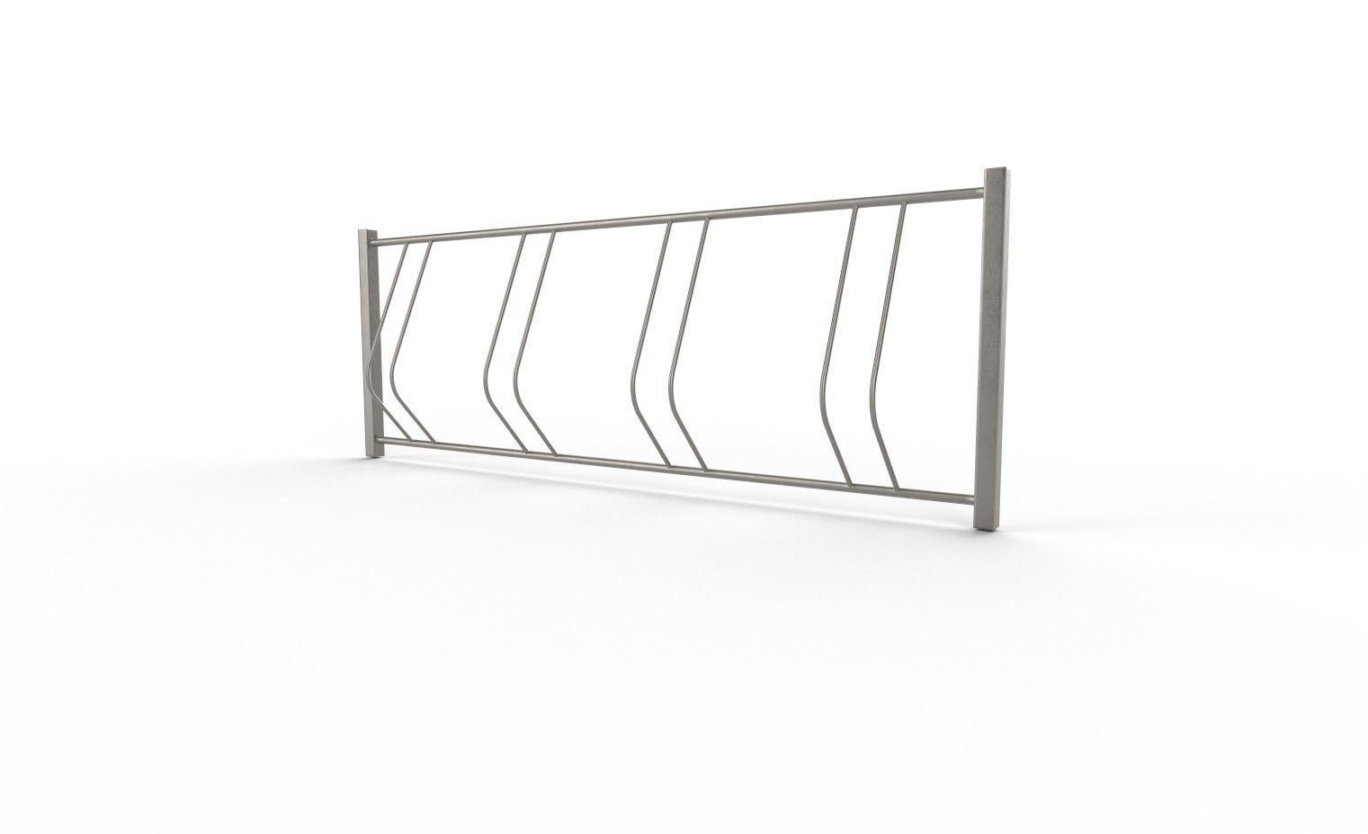 Bike Rack M08 Low-poly 3D model_5