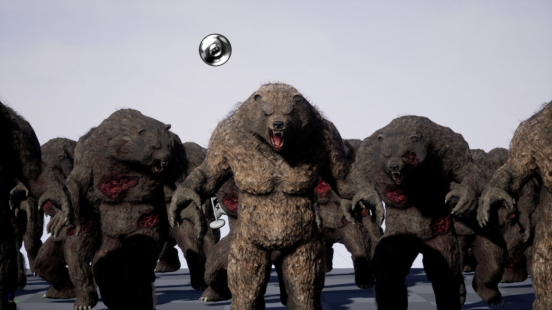 WEREWOLF BEAR Low-poly 3D model_8