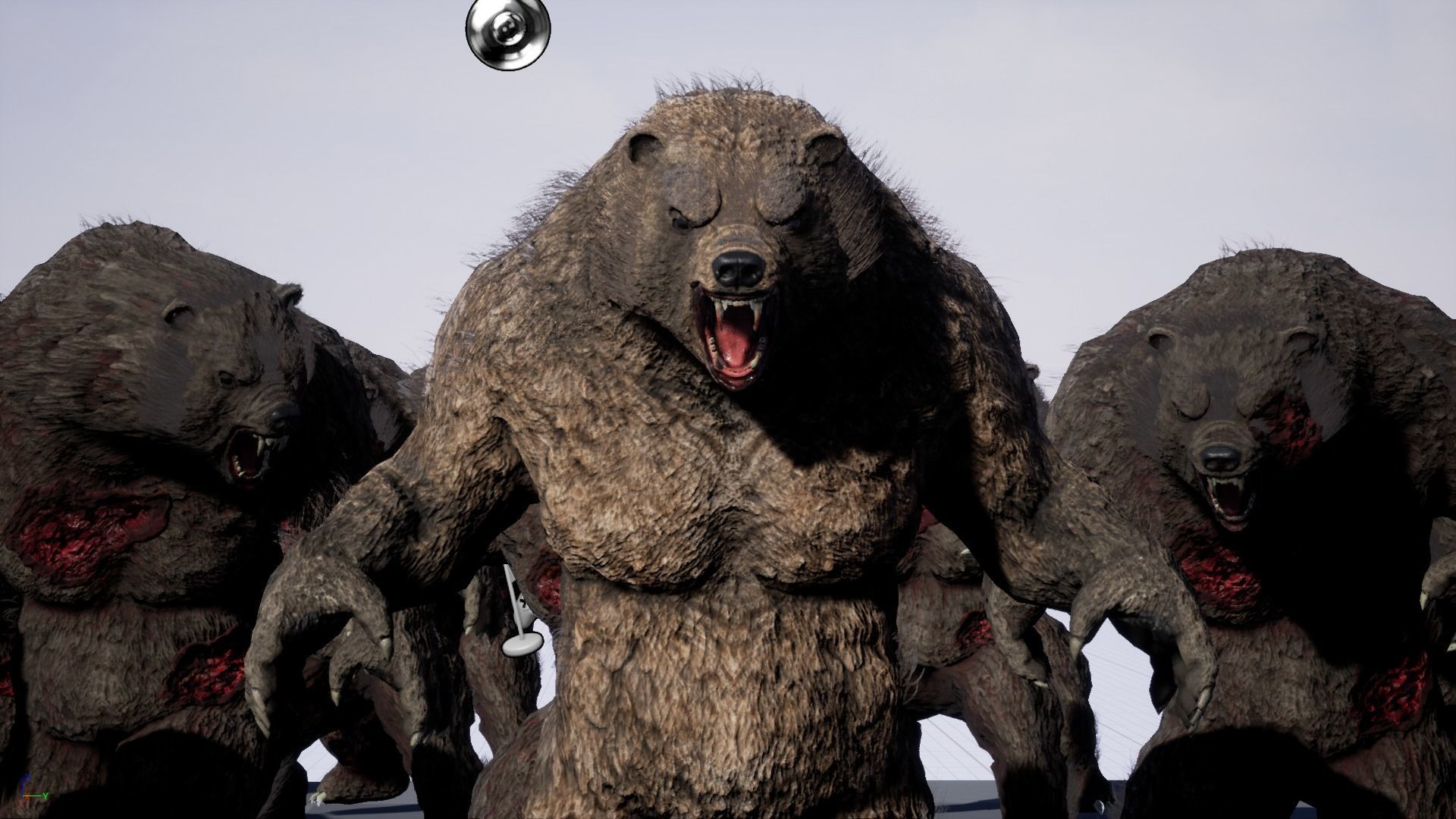 WEREWOLF BEAR Low-poly 3D model_7