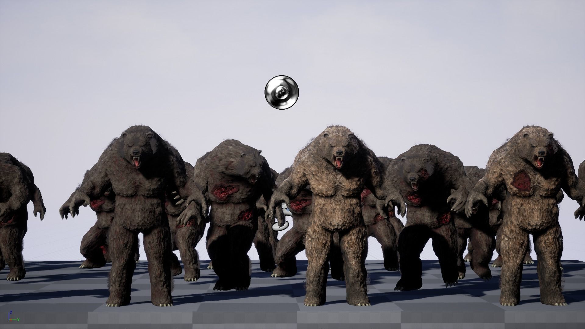 WEREWOLF BEAR Low-poly 3D model_10