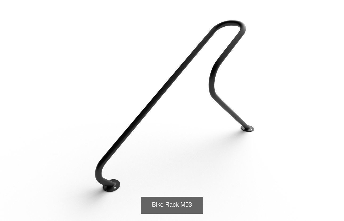 Bike Rack Col01  - 10 Models 3D Model Collection_4