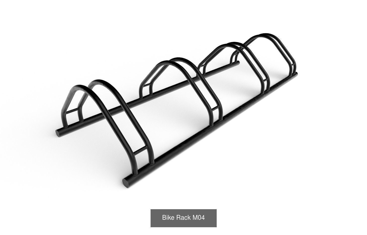 Bike Rack Col01  - 10 Models 3D Model Collection_5