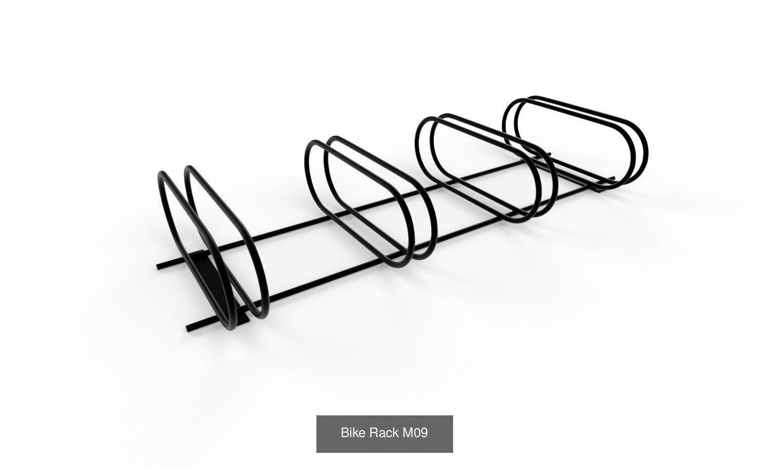 Bike Rack Col01  - 10 Models 3D Model Collection_7