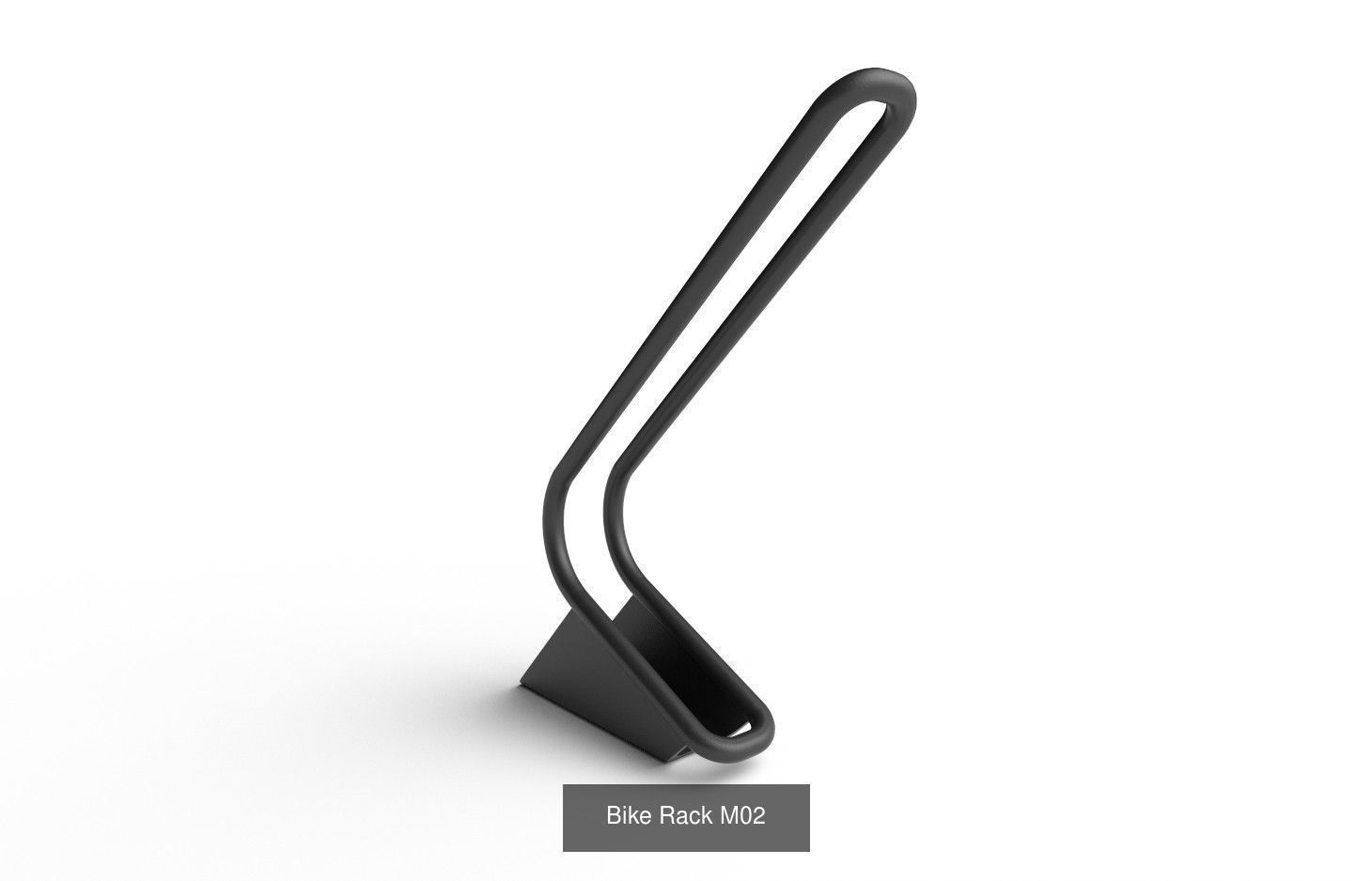 Bike Rack Col01  - 10 Models 3D Model Collection_3