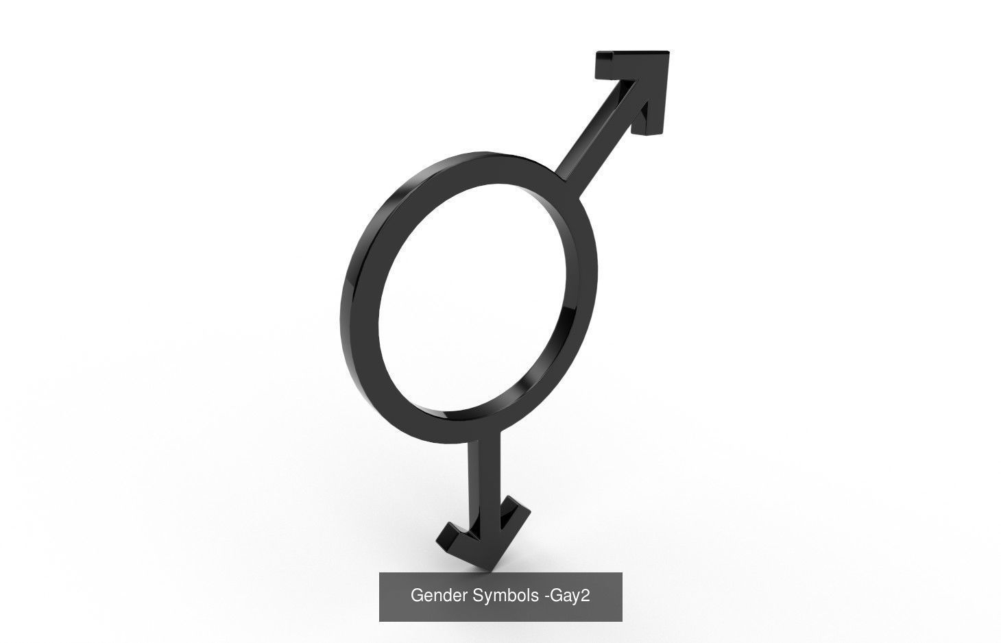 Gender Symbols - 24 Models 3D Model Collection_15
