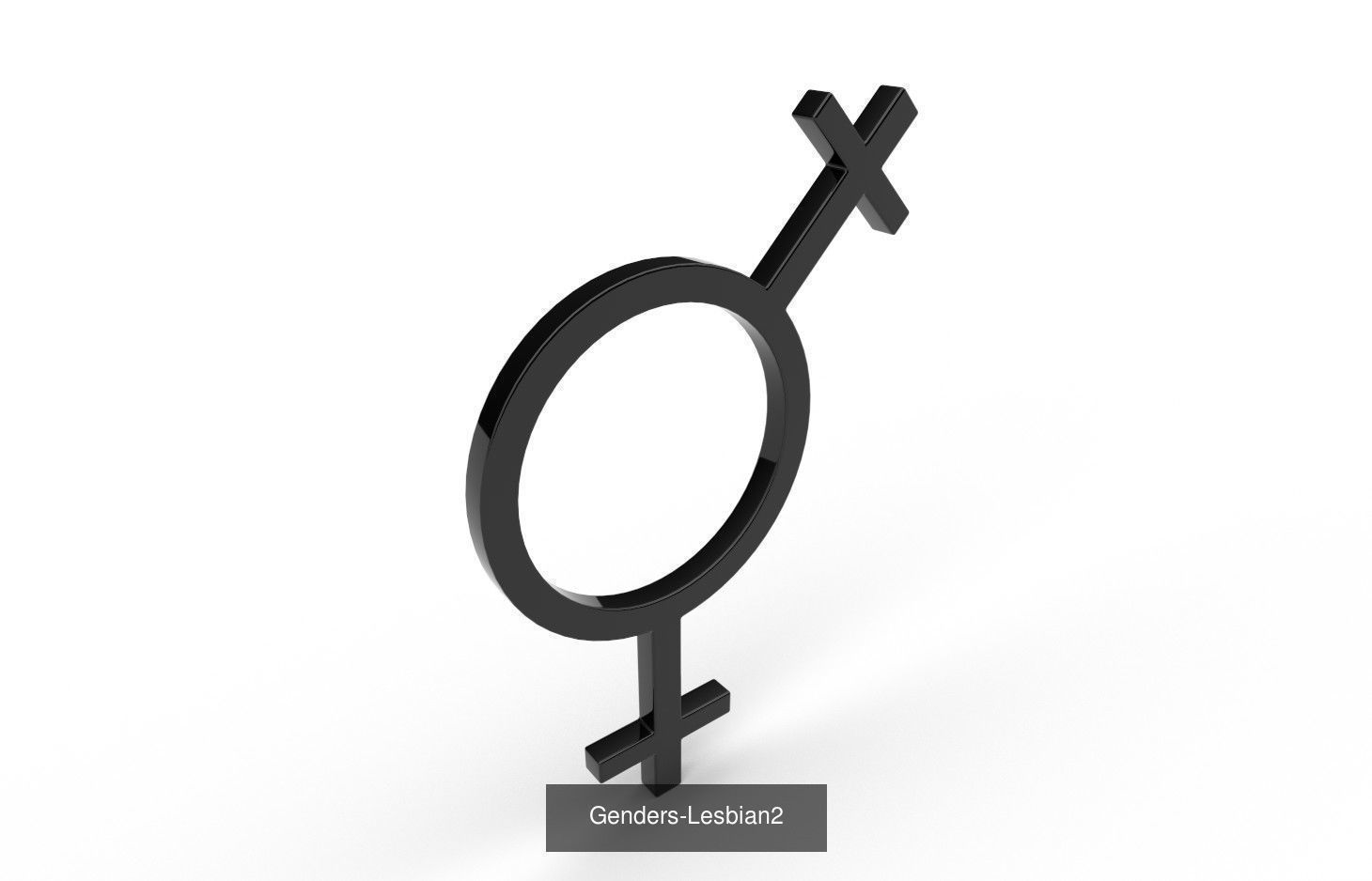 Gender Symbols - 24 Models 3D Model Collection_8