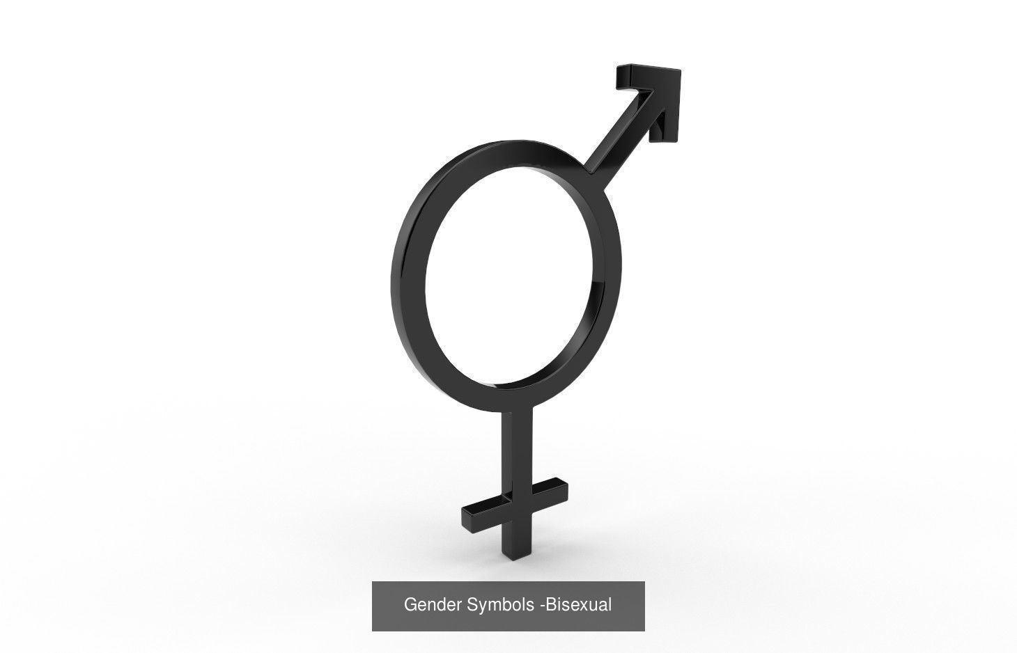 Gender Symbols - 24 Models 3D Model Collection_21