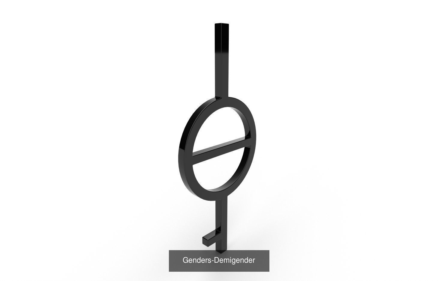 Gender Symbols - 24 Models 3D Model Collection_19
