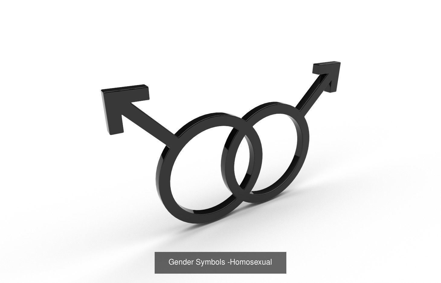 Gender Symbols - 24 Models 3D Model Collection_10