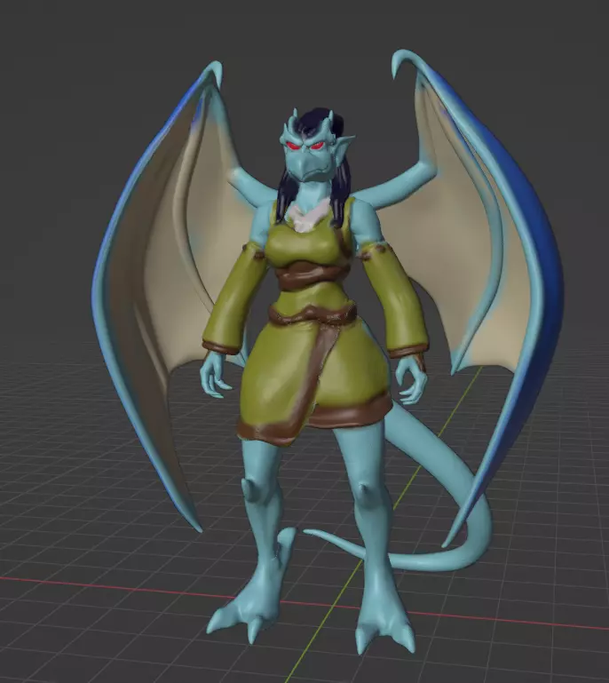 gargoyles katana 3D print model_0