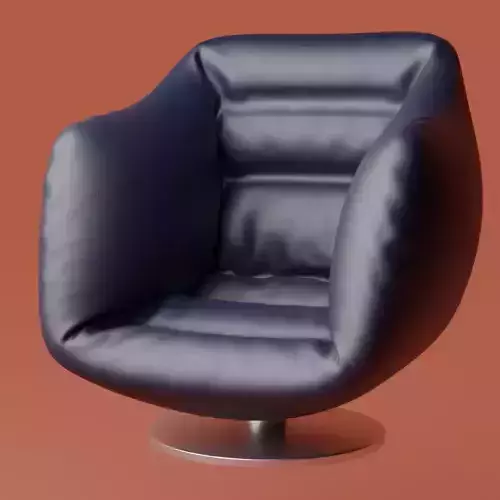 Leather armchair highpoly 